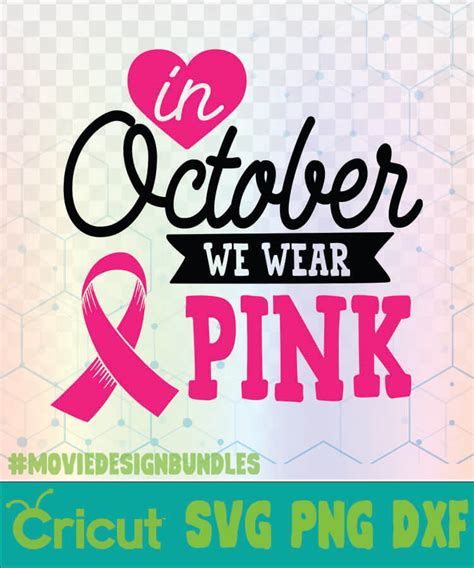 Download Free In October We Wear Pink svg, Pumpkin svg, Breast Cancer svg, Pink
Can Cameo